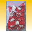 Geschenkschleifen 8 Stck,  ca. 12 x 5cm, ROT oder GOLD