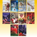 Geschenkanhänger Blanko 4 Stück, 10 Motive sortiert