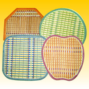 Untersetzer Bambus, 4 Designs und Formen sortiert