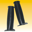 Fahrrad-Griffe 2 Stck Gummi, geriffelt