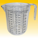 Mebecher 1,0 Liter, Kunststoff, klar