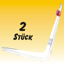 2 Stck Mbel - Winkel 250 x 300mm, Metall wei lackiert