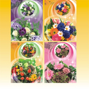 Geschenktasche Large, 26x32x13cm, Blumen, 4 fach sortiert