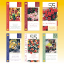 Geburtstagskarte ZAHL 55, 9,5 x 18cm, 8 fach sortiert, Goldzahl