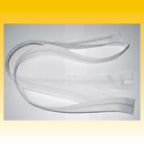 Reiverschlu Nylon, fr Bettwsche,   135cm, wei