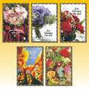 Geburtstagskarte 11,5 x 17cm, 5 fach sortiert, mit Goldrand