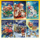 Weihnachtskarte 11,5 x 17cm, 6 fach sortiert