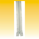 Reiverschlu 65cm, Nylon Profil, teilbar, HELLGRAU