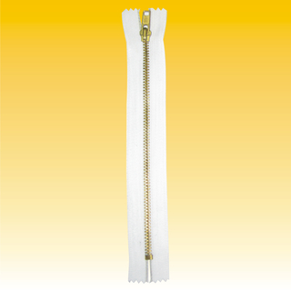 Reißverschluß Metall 20cm, WEIß