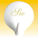 Hafthaken ca. 4 x 5cm, wei Sie