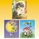 Geschenktasche 11,5 x 14cm, DAILY 2011 - Design, 3 fach...