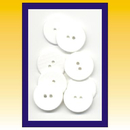 Wscheknpfe 8 Stck, 14mm Kunststoff wei