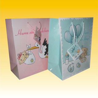 Geschenktasche 18 x 23cm, Baby, 4 fach sortiert