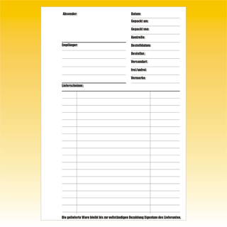 Lieferscheinbuch A5 2x40 Blatt, selbstdurchschreibend