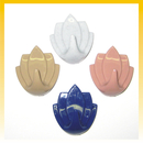 Hafthaken LOTOS, ca. 4cm,  Farben sortiert - Made in Germany