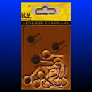 Schraubhaken 12tlg, 2,5cm,  Metall