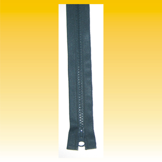 Reißverschluß 80cm, Nylon Profil, teilbar, DUNKELGRAU