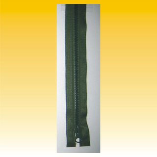 Reißverschluß 80cm, Nylon Profil, teilbar, GRÜN