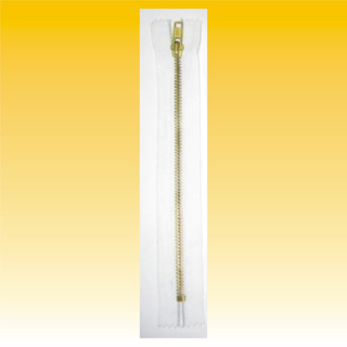 Reiverschlu Metall, 60cm, teilbar, wei