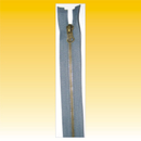 Reiverschlu Metall, 60cm, teilbar, dunkelgrau