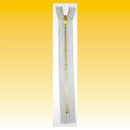 Reiverschlu Metall, 85cm, teilbar, hellgrau