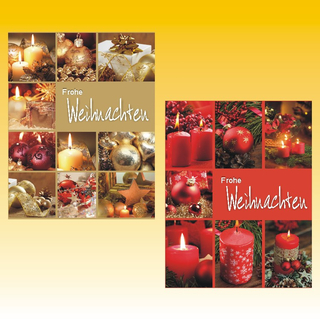 Geschenktasche 18 x 23cm, Weihnachten, 2 fach sortiert