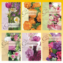 Geburtstagskarte 11,5 x 17,0cm, 6 fach sortiert