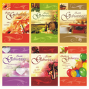 Geburtstagskarte 11,5 x 17 cm 6 fach sortiert