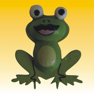 Geschenkaufkleber 6 Stck ca. 3,5 x 3,0 cm, Frosch