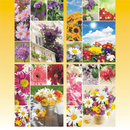 Geschenktasche 26x32x13cm, Blumen, 4 Motive sortiert