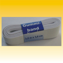 Gummiband 2,5m x 3,0cm, wei, kochfest