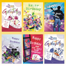 Geburtstagskarte 11,5 x 17 cm 6 fach sortiert