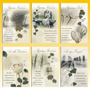 Trauerkarte 11,5 x 17cm, 6 fach sortiert