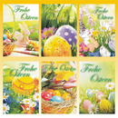 Osterkarte 11,5 x 17 cm 6 fach sortiert