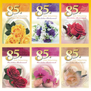 Geburtstagskarte Zahl 85, 11,5 x 17cm, 6fach sortiert