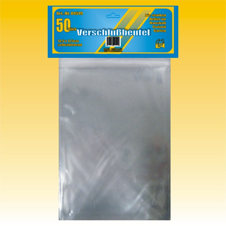 Verschlussbeutel 50 Stck, 17,5 x 12,5cm selbstklebend