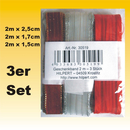 Geschenkband Strngchen 3 Stck versch. Designs sortiert,...