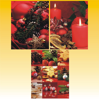 Weihnachts-Geschenktasche MEDIUM 3 Designs, ca. 18 x 23 x 10cm