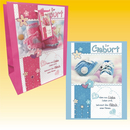 Geschenktasche 18 x 23cm, Baby, 2 fach sortiert