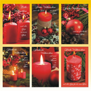 Weihnachtskarte 11,5 x 17cm, 6 fach sortiert