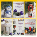 Weihnachtskarte 11,5 x 17cm, 6 fach sortiert