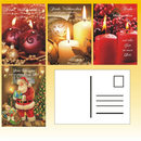 Weihnachts-Postkarten 4 fach sortiert, 14,8 x 10,5cm, 4...