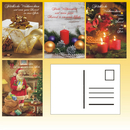 Weihnachts-Postkarten 4 fach sortiert, 14,8 x 10,5cm, 4...