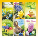 Osterkarte 11,5 x 17cm, 6 fach sortiert