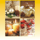 Weihnachts-Geschenktasche MINI, 4 fach sortiert ca. 11 x...