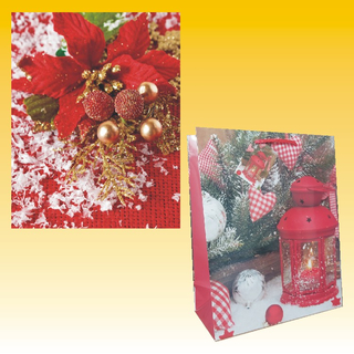 Geschenktasche LARGE, ca. 26 x 32cm, Weihnachten 2 fach sortiert