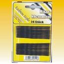 Haarklemme, 24 Stck, schwarz