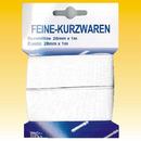 Gummilitze   1m x 28mm Extrabreit wei