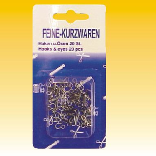 Haken und sen 20 Stck Metall, auf Karte