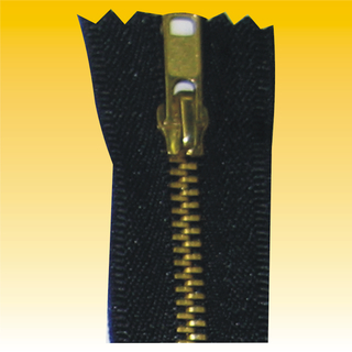 Reiverschlu Metall 18cm, SCHWARZ